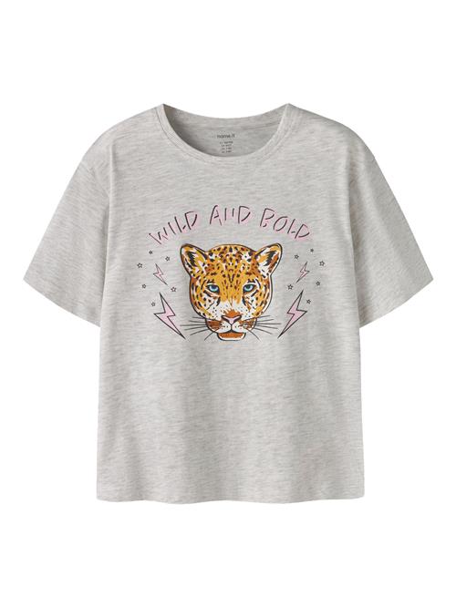 NAME IT T-shirt Benna Light Grey Melange