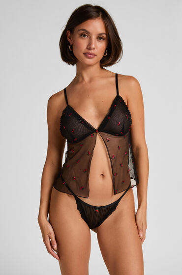 Hunkemöller Fruity brasiliansk trusse Sort