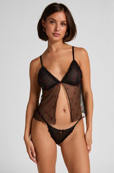 Hunkemöller Fruity brasiliansk trusse Sort