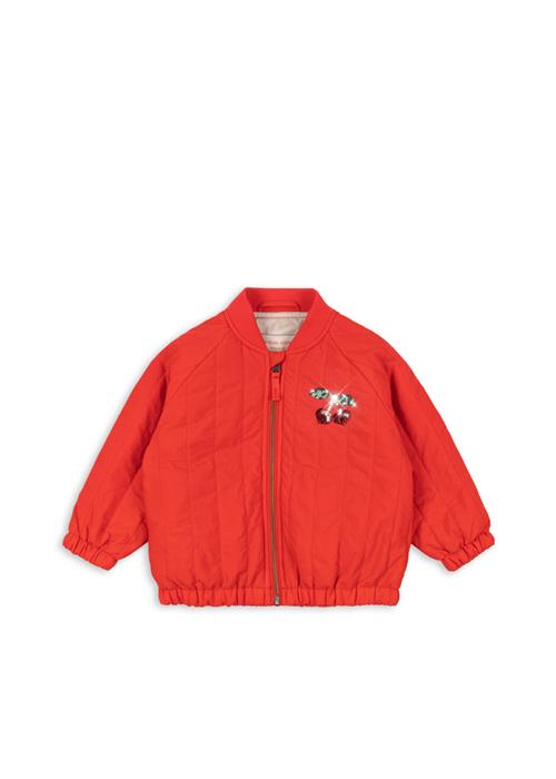 Konges Sløjd Juno Bomberjakke Med Pailletter Fiery Red  Fiery Red 5 Y  Rød  5 år  kvinde