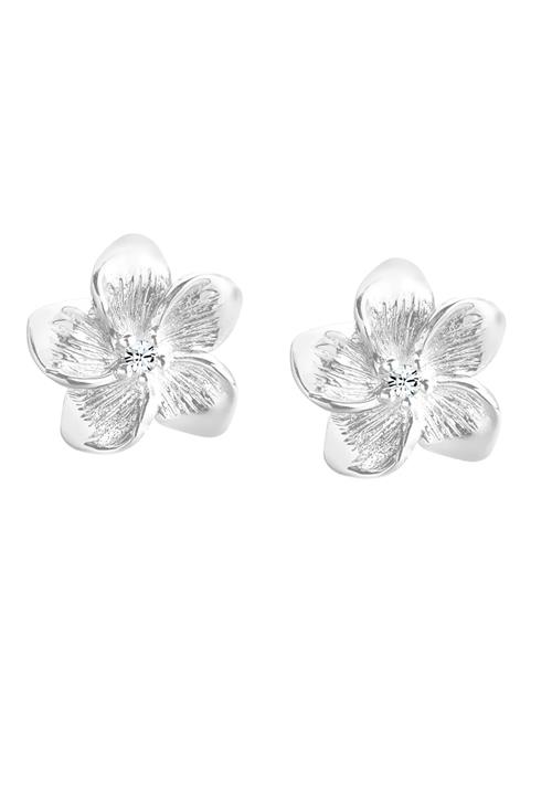 ELLI Øreringe 'Frangipani Blüte'  sølv