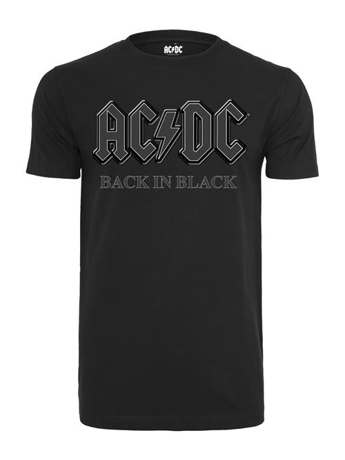 Mister Tee Bluser & t-shirts 'ACDC Back In Black'  sølvgrå / sort / hvid