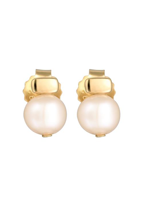 ELLI PREMIUM Øreringe  guld / perlehvid