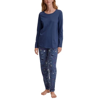 Calida Mystic Nights Pyjamas Marineblå bomuld Large Dame
