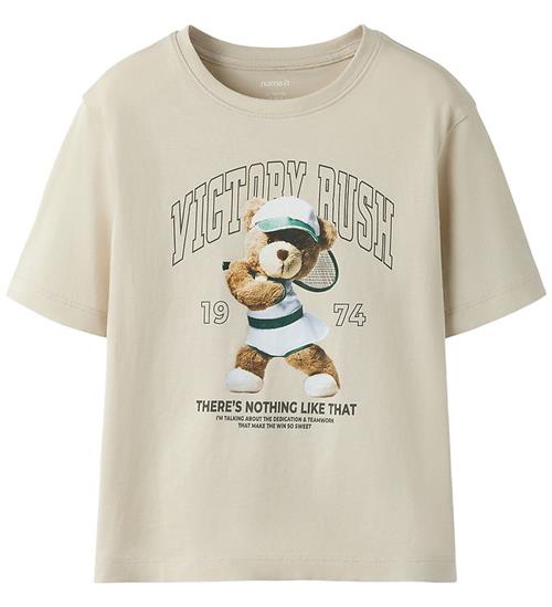 Name It T-shirt - NkfVotea - Pumice Stone/Teddy Tennis