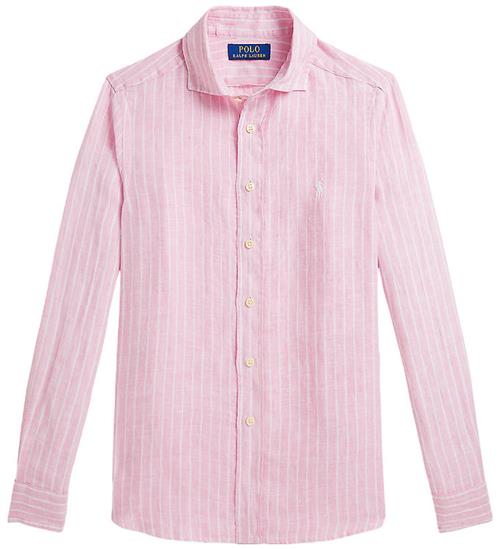Polo Ralph Lauren Skjorte - Carmel Pink/White