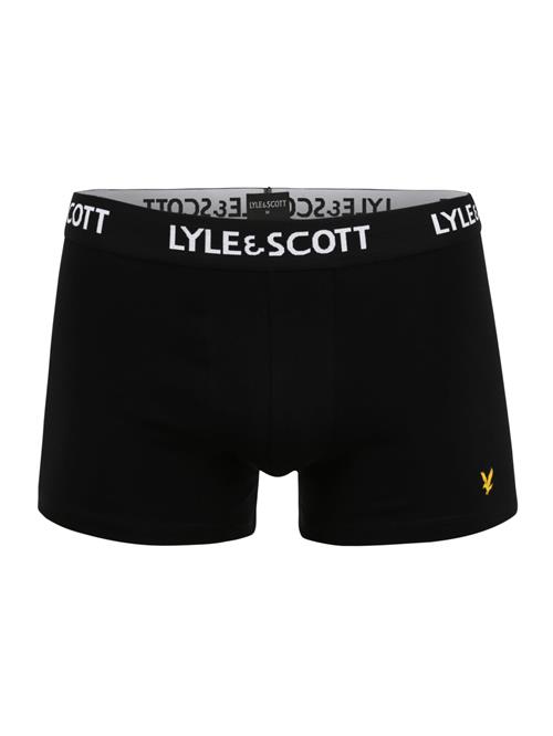 Lyle & Scott Boksershorts 'Barclay'  gul / sort / hvid