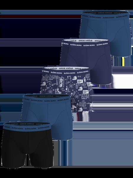 Björn Borg Cotton Stretch Boxer 5-pack Sort, XL