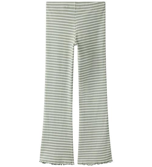 Name It Bukser - Rib - Flare - NkfVemma - Shadow/Cloud Dancer