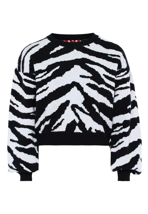 myMo ROCKS Pullover  sort / uldhvid