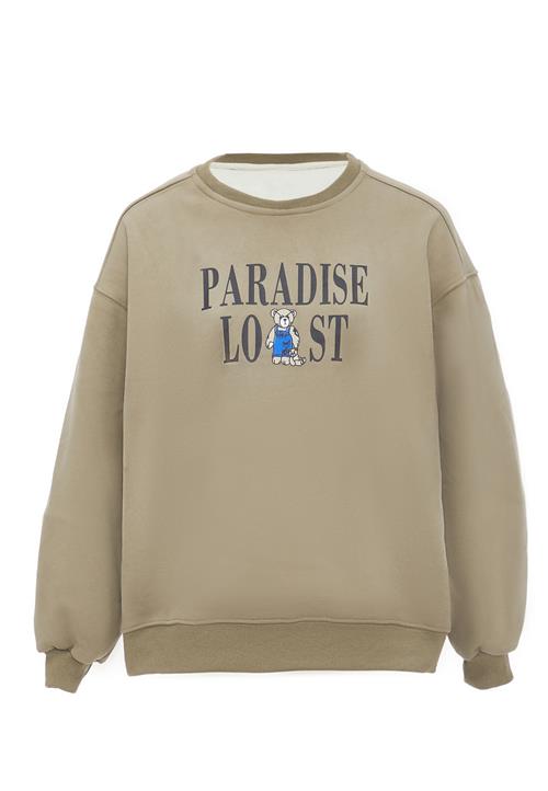 HOMEBASE Sweatshirt  blå / oliven / sort / hvid