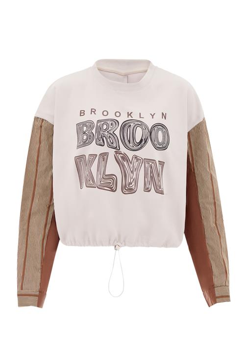 HOMEBASE Sweatshirt  beige / brun / sort / uldhvid