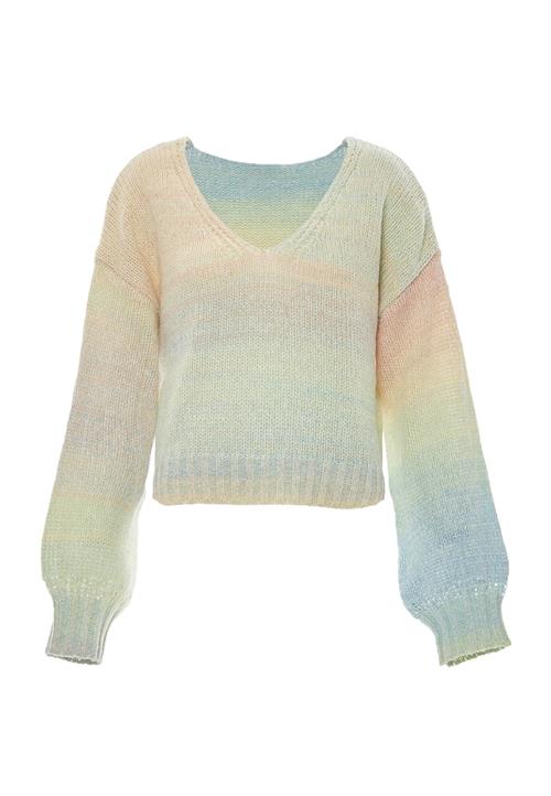 MYMO Pullover  lyseblå / pastelgrøn / fersken