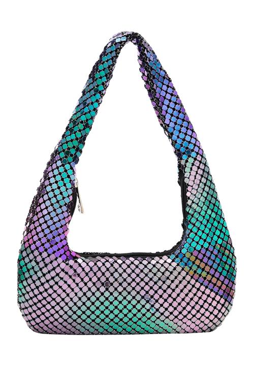 NAEMI Skuldertaske  turkis / lilla / sølv