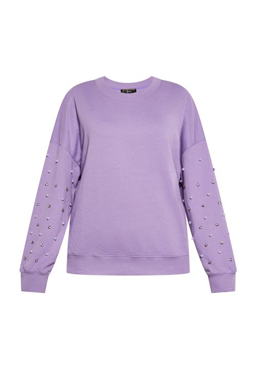 faina Sweatshirt  lavendel / sølv / perlehvid