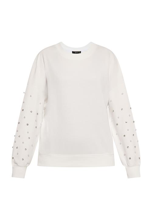 faina Sweatshirt  sølv / hvid / perlehvid