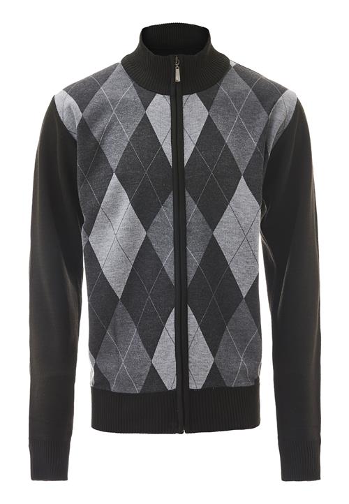 corbridge Cardigan  grå / lysegrå / sort