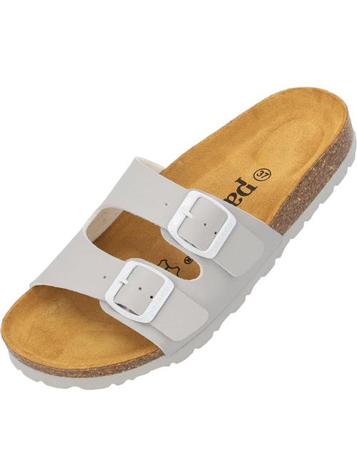 Palado Pantoletter 'Milos'  lysegrå / hvid