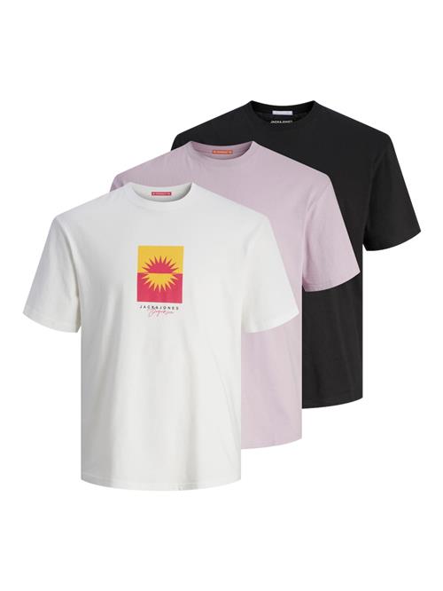 JACK & JONES Bluser & t-shirts 'MARBELLA'  lavendel / pitaya / sort / hvid