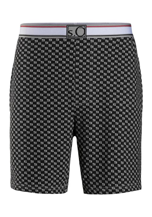 s.Oliver Pyjamasbukser  grå / sort