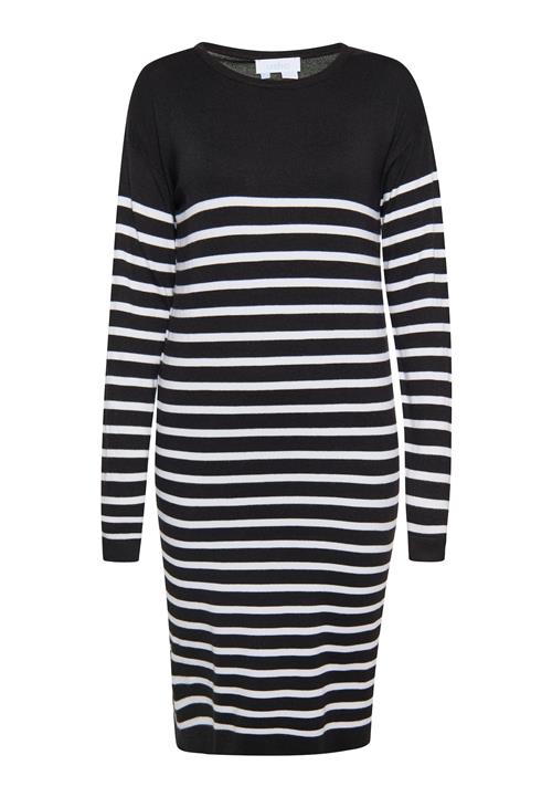 usha BLUE LABEL Strikkjole  sort / hvid