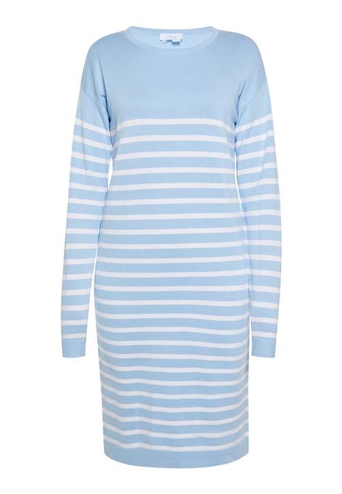 usha BLUE LABEL Strikkjole  lyseblå / hvid