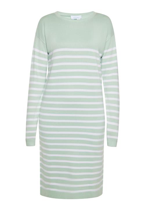 usha BLUE LABEL Strikkjole  mint / hvid
