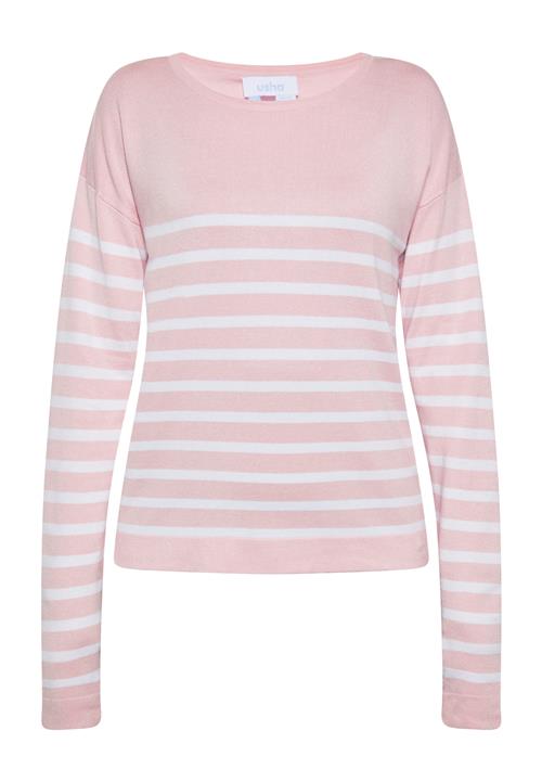 usha BLUE LABEL Pullover  lyserød / hvid
