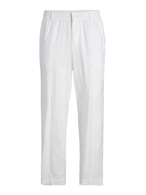 JACK & JONES Lærredsbukser 'JPSTKarl Lawrence'  hvid