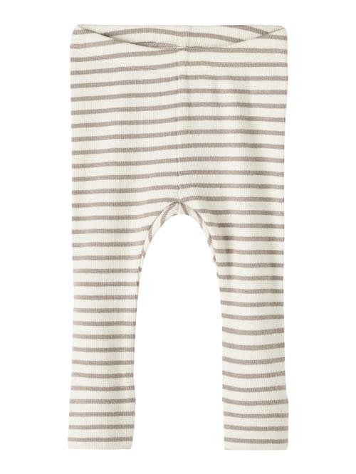 NAME IT Leggings 'NBNBani'  ecru / mørkebeige