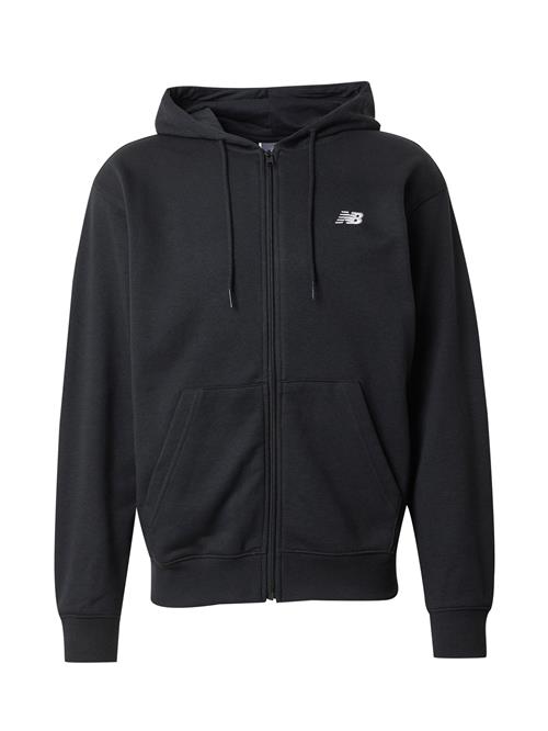 new balance Sweatjakke 'Essentials'  sort / hvid