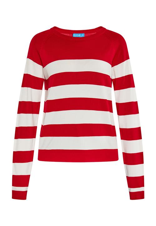 SANIKA Pullover  rød / hvid