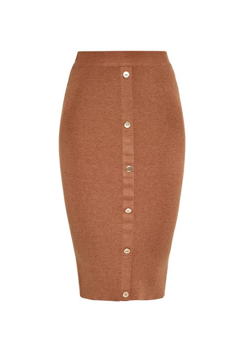 NAEMI Nederdel  brun / guld