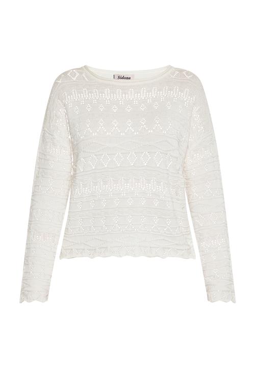 Sidona Pullover  uldhvid