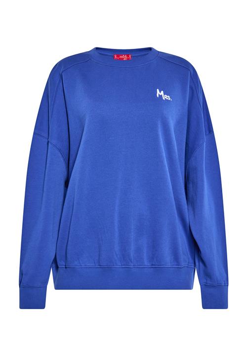 swirly Sweatshirt  blå / hvid