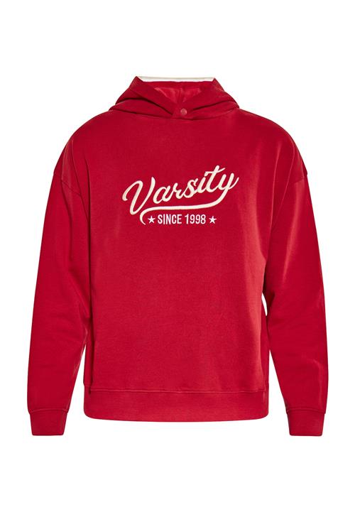 boline Sweatshirt  rød / hvid