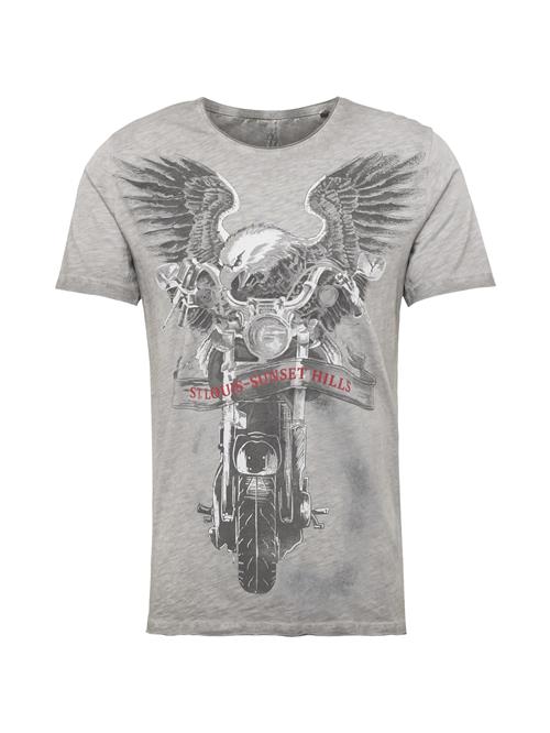 Key Largo Bluser & t-shirts 'MT SUNSET HILLS'  grå / antracit / rød / hvid