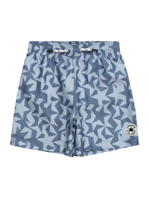 CONVERSE Badeshorts  opal / dueblå / sort / hvid