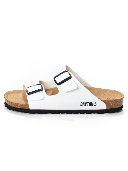 Bayton Pantoletter 'Athena'  sort / hvid