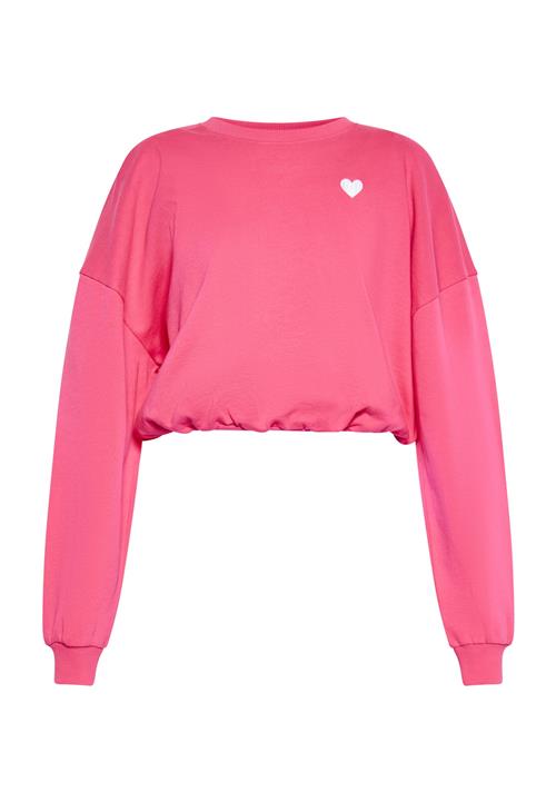 MYMO Sweatshirt  hindbær / hvid