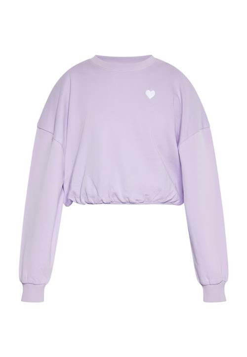 MYMO Sweatshirt  lavendel / hvid