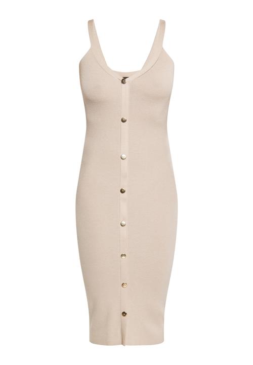 faina Strikkjole  lysebeige