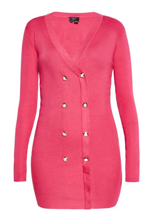 faina Strikkjole  hindbær