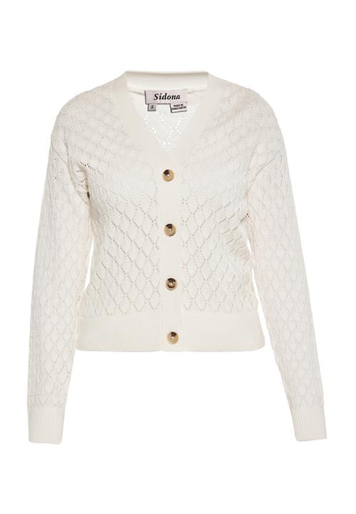 Sidona Cardigan  uldhvid
