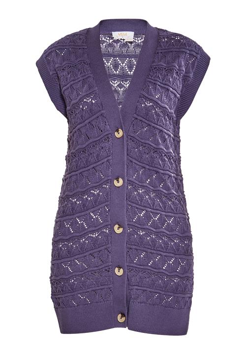 usha FESTIVAL Strikvest  mørkelilla