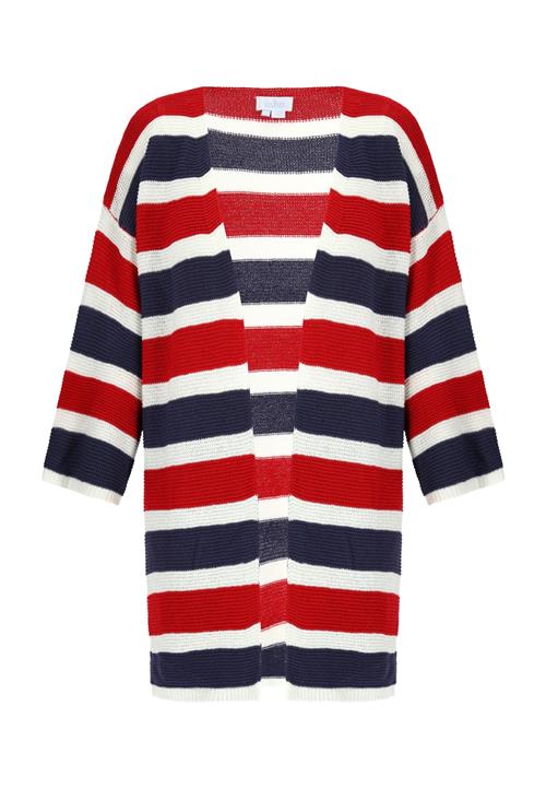 usha BLUE LABEL Cardigan  navy / rød / hvid