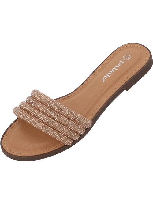 Palado by Sila Sahin Pantoletter 'Jeemi'  camel