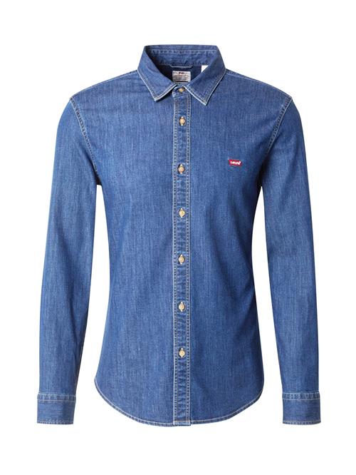 LEVI'S ® Skjorte 'Battery Housemark Slim Fit Shirt'  blue denim / rød