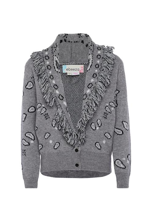 ebeeza Cardigan  grå / sort