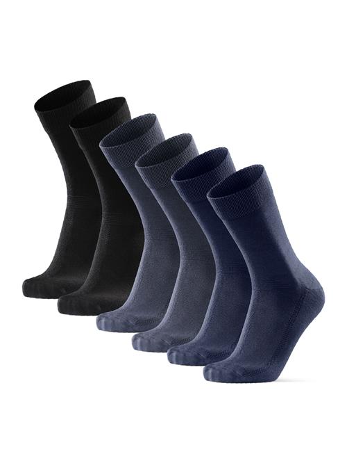 DANISH ENDURANCE Sportssokker 'Bamboo Dress'  blå / blodrød / sort / hvid